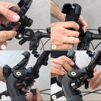 8. Wozinsky starker Handyhalter für Fahrrad-, Motorrad-, Rollerlenker, schwarz (WBHBK6)