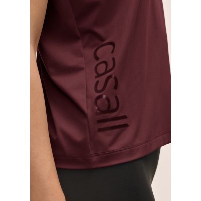 2. CASALL Damen-Tanktop mit Grafikmuster, Burgunderrot