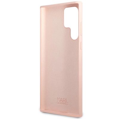 7. Karl Lagerfeld KLHCS23LSNIKBCP Sam S23 S918 Ultra Hardcase pink/pink Silikon Ikonik