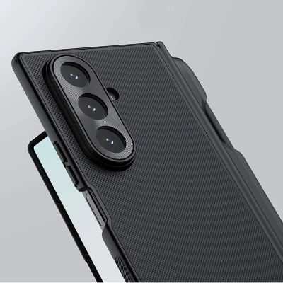 6. Nillkin Super Frosted Shield Fold Magnetische Schutzhülle für Samsung Galaxy Z Fold 7, MagSafe-kompatibel, mit S Pen Space – Schwarz