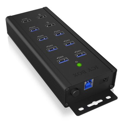 2. ICY BOX IB-HUB1703-QC3 USB 3.2 Gen 1 (3.1 Gen 1) Typ-B 5000 Mbit/s Schwarz