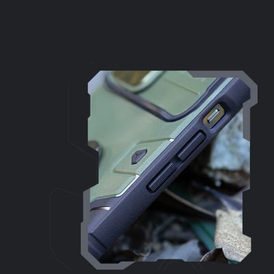 15. Nillkin CamShield Armor Pro Magnetische Hülle iPhone 14 Plus Magnetische MagSafe-Abdeckung mit Kameraschutz Blau