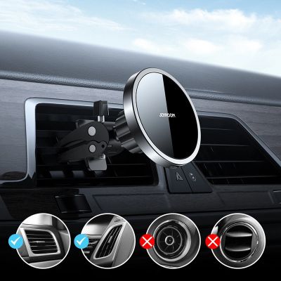 9. Joyroom Auto-Magnethalterung, kabelloses Qi-Induktionsladegerät, 15 W (MagSafe-kompatibel für iPhone), Schwarz (JR-ZS240)
