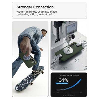 10. Spigen Nano Pop Mag MagSafe Hülle für Samsung Galaxy S26 - Grün
