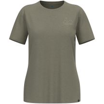 Damen-T-Shirt Odlo ASCENT SUN. SEA. MOUNTAINS. mit Rundhalsausschnitt, kurzärmelig, beige