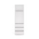 Garderobenschrank OPENO 1W1P3S WEISS – Modulares Regal mit Kleiderstange und 3 Schubladen