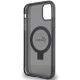 7. Guess Ring Stand Script Glitter MagSafe-Hülle für iPhone 11 / Xr – Schwarz