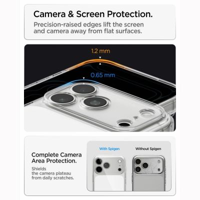 12. Spigen Ultra Hybrid MagSafe Hülle für iPhone 18 Pro / 17 Pro – Weiß