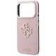 6. Guess Grained & Big Resin Logo Case für iPhone 18 Pro Max / 17 Pro Max - Pink