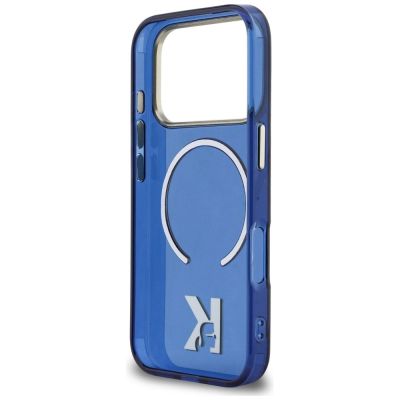 7. Karl Lagerfeld IML K Head Logo MagSafe Hülle für iPhone 17 Pro - Blau