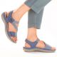 13. Bequeme Rieker W RKR587 blaue Sandalen