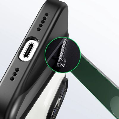 7. Ugreen LP635 Kickstand Schutzhülle Hardcover mit Gelrahmen und integriertem Ständer für iPhone 14 Pro Schwarz (90926)
