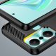6. Carbon Case Hülle für Infinix Hot 20 Play flexible Silikon-Carbon-Hülle schwarz