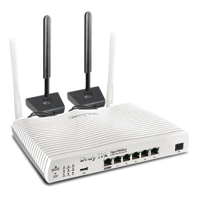 2. DrayTek Vigor 2866L WLAN-Router Gigabit Ethernet Dualband (2,4 GHz/5 GHz) 4G Weiß