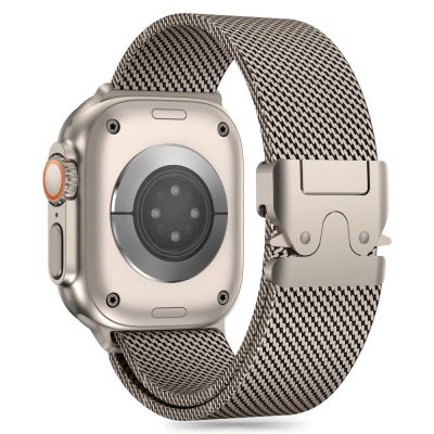 2. Tech-Protect Milano Armband für Apple Watch 6 / 7 / 8 / 9 / 10 / SE / Ultra 1 / 2 (44 / 45 / 46 / 49 MM) – Titan