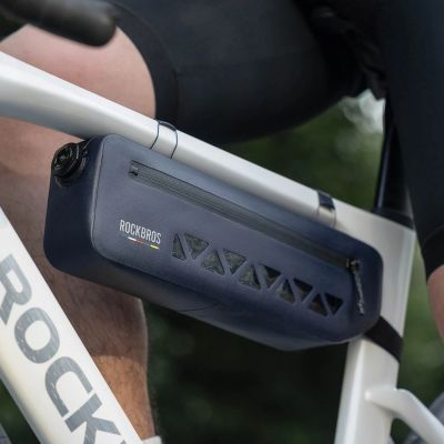 4. Rockbros AS-140 ROAD TO SKY wasserdichte Rahmentasche 1,7 l - blau