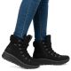 15. Wasserdichte, gefütterte Damen-Trekkingschuhe in Schwarz Rieker 48034-00