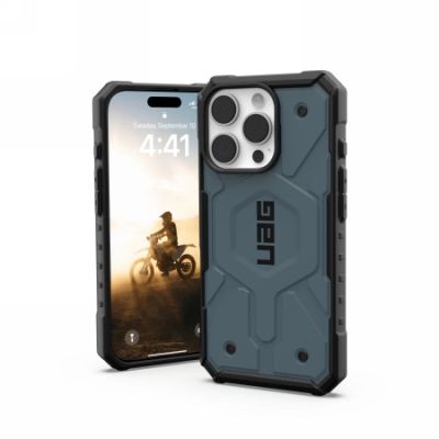 3. UAG Pathfinder Magsafe Hülle für iPhone 16 Pro – blau