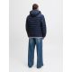 7. Jack&Jones Herren Daunenjacke JJEBRADLEY LIGHT PUFFER HOOD NOOS 12280970 SKY CAPTAIN