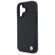 6. BMW Sign Leather Diamond Metal Logo MagSafe-Hülle für iPhone 16 – Schwarz