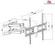 6. Maclean MC-762 TV-Halterung (neigbar - 70"; max. 30 kg)