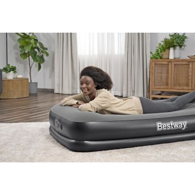 25. Bestway 671BT Luftmatratze, Einzelmatratze, Schwarz, Grau, Unisex
