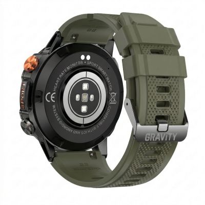 8. Smartwatch Gravity Black 2 Armbänder GT20-7