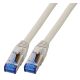 SFTP-Patchkabel 20 m Cat6a Superflex Grau auf Cat7-Kabel