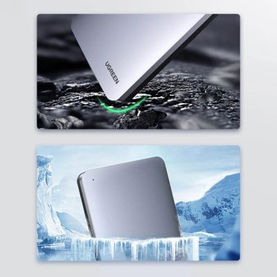 4. Ugreen CM300 70498 Schacht für 2,5'' SATA 3.0 6Gbit/s Festplatte – Grau + USB-C – USB-A Kabel 0,5 m