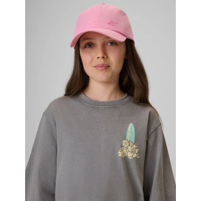 3. Lockeres T-Shirt mit Aufdruck für Mädchen 4F 4FJRSS26TTSHF3980-25S
