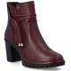 Damen-Ankle-Boots aus Leder mit hohem Absatz, bordeauxrot, Rieker Y2567-35