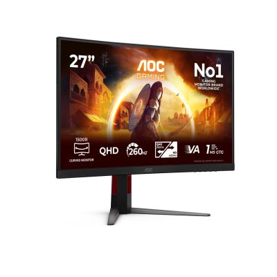 2. AOC G4 CQ27G4Z2P Gaming-Monitor 68,6 cm (27") 2560 x 1440 px Quad HD LCD Schwarz, Rot