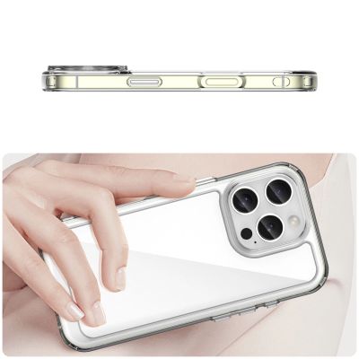 4. Schutzhülle im Weltraum-Design für iPhone 16e/17e mit flexiblem Rahmen – Transparent