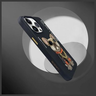 8. Nimmy Glasses Cool Dog Case für iPhone 15 Pro - Schwarz