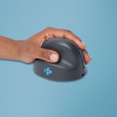 R-Go Tools R-Go HE Basic Vertikalmaus, ergonomische Maus, mittlere Größe (Handlänge 165–185 mm), Linkshänder, Bluetooth