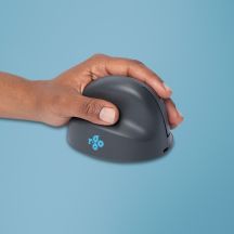 R-Go Tools R-Go HE Basic Vertikalmaus, ergonomische Maus, mittlere Größe (Handlänge 165–185 mm), Linkshänder, Bluetooth