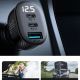 13. Joyroom JR-CCD04 30W 2x USB-C USB-A Autoladegerät mit Display - Schwarz