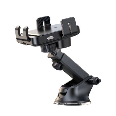 2. Joyroom JR-ZS219 Elektrohalter mit 15 W induktivem Ladegerät für Armaturenbrett – Schwarz