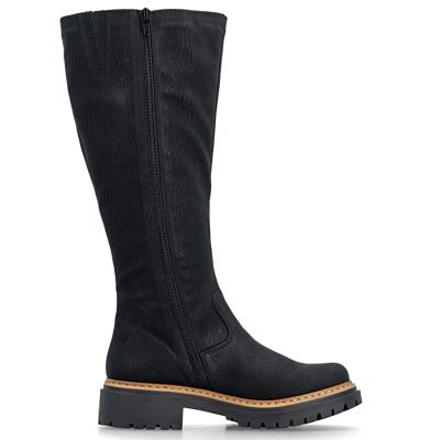 Damen-Komfortstiefel in Schwarz Rieker 72656-00