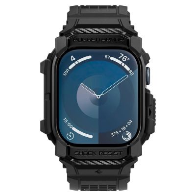 4. Spigen Rugged Armor Hülle für Apple Watch 10 46 mm – Schwarz