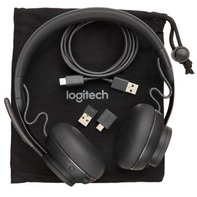 7. Logitech Zone (981000854) Bluetooth-Kopfhörer mit Mikrofon, Graphit