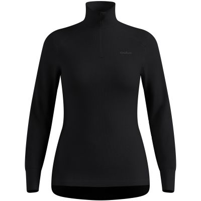 2. Damen-Funktionsshirt Odlo Active Warm BL Top Turtle Neck LS Half Zip – black, Größe: M