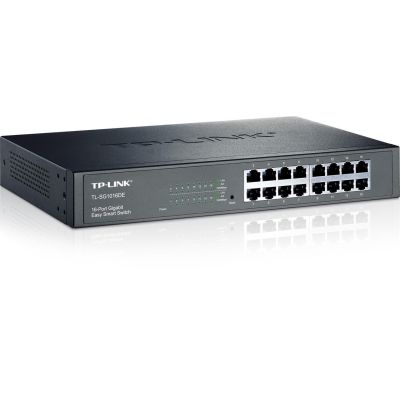 4. TP-Link TL-SG1016DE Managed Network Switch L2 Gigabit Ethernet (10/100/1000) Schwarz