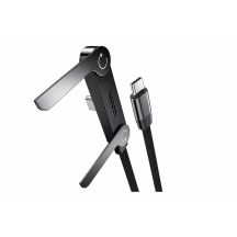 VAKOSS-Kabel mit Standfunktion, 2 x Typ-C, 1 m, 100 W, 5 A