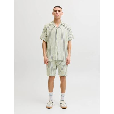 3. Jack&Jones Herren-Streifenshorts JPSTJAIDEN COBA STRIPE JOG SHORTS REG SN 12274413 TEA/STRIPES