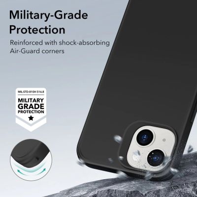 6. ESR Classic Hybrid Halolock MagSafe Hülle für iPhone 14 Plus – Schwarz