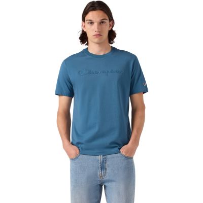 Champion Kurzarm-T-Shirt für Herren, Blau, 222992 BS133