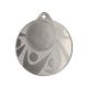 Allgemeine silberfarbene Medaille mit Platz für ein 25-mm-Emblem – Stahlmedaille
