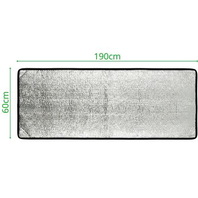 6. Faltbare Campingmatte aus Aluminium, 190 x 60 cm, Enero Camp