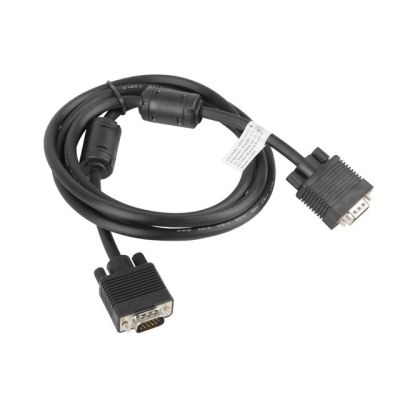 Lanberg CA-VGAC-10CC-0018-B Kabel (D-Sub (VGA) M - D-Sub (VGA) M; 1,8 m; schwarz)